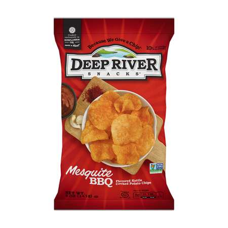 DEEP RIVER SNACKS Kettle Potato Chip Mesquite BBQ 5 oz., PK12 17124